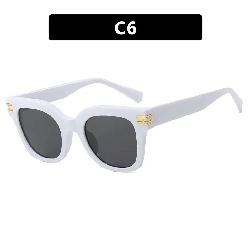 Fashion Square Sunglasses Women Retro Big Frame Sunshade Eyewear Summer Outdoor Casual Brand Design Sun Glasses Uv400 Eyeglass