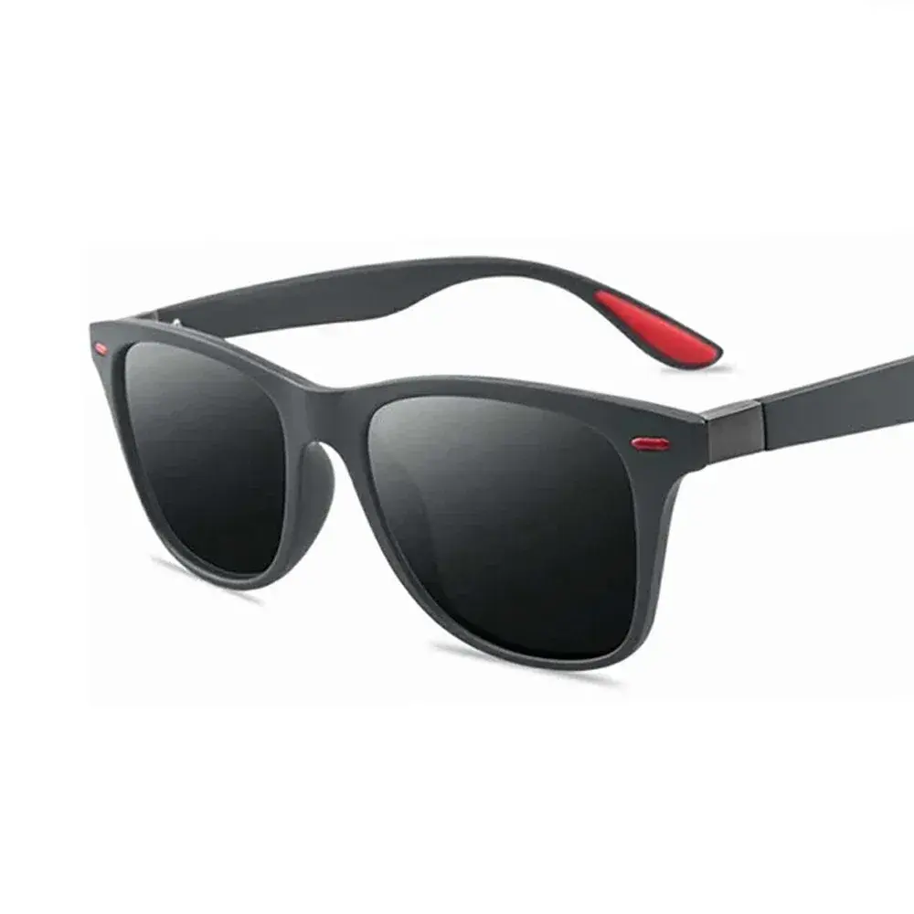 Classic Fashion Sunglasses for Travel Fishing Cycling, Polarized Sun Glasses Men Women Square with UV400 Protection