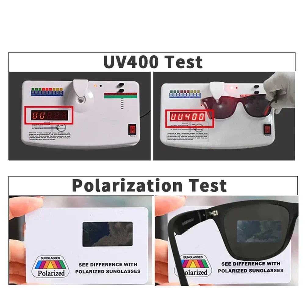 Classic Fashion Sunglasses for Travel Fishing Cycling, Polarized Sun Glasses Men Women Square with UV400 Protection