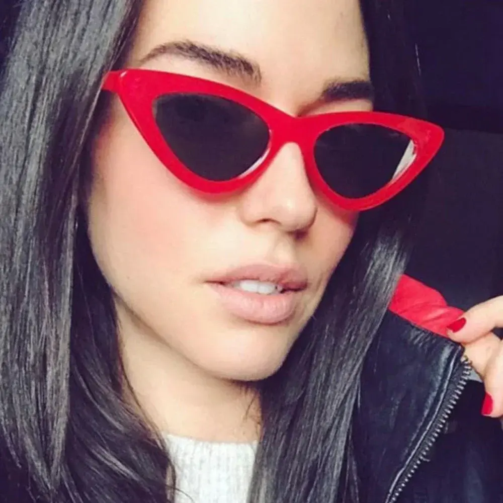 1 PCS  Riding Glasses Fishing Glasses Retro Vintage Sunglasses Vintage Cateye Goggles Sexy Small Cat Eye Sun Glasses for Women
