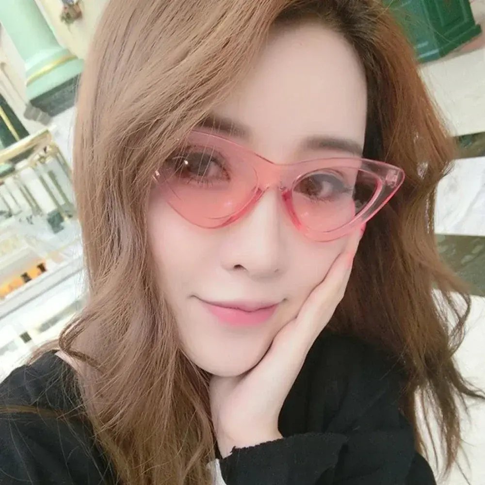 1 PCS  Riding Glasses Fishing Glasses Retro Vintage Sunglasses Vintage Cateye Goggles Sexy Small Cat Eye Sun Glasses for Women