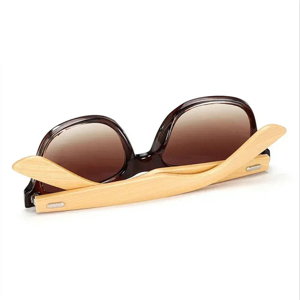 MUSELIFE Women's Glasses Natural Wooden Sunglasses Men Polarized Fashion Sun Glasses Original Wood Oculos De Sol