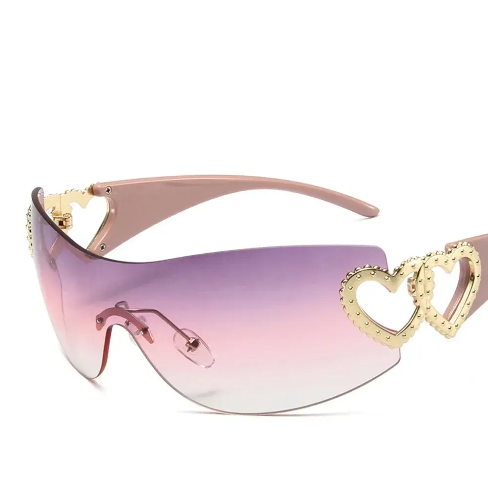 2025 Luxury Trending Pink Women's Sunglasses Vintage Designer Shade Fashion Goggles