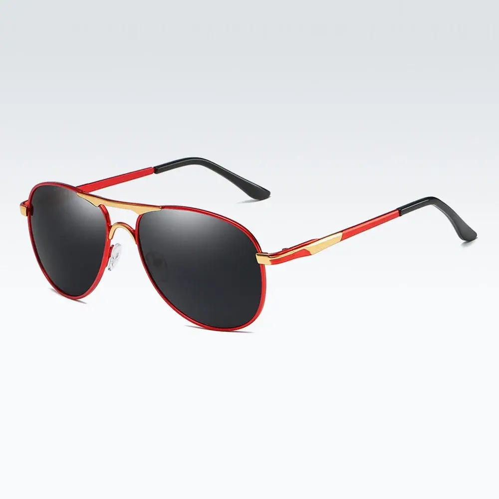Luxury Polarized Sunglasses Men Women Driving Fishing Retro Sun Glasses Brand Designer Male Metal Sunglasses For Man UV400