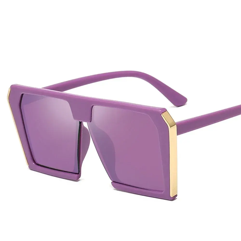 Oversized Square Sunglasses Fashion Women Metal Gradient Sun glasses Luxury Lady Sunglass Eyewear UV400 Shades gafas de sol