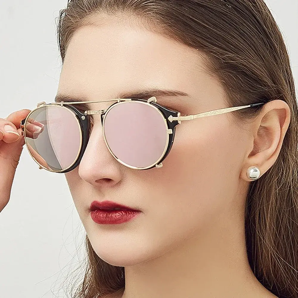 Classic Gothic Steampunk Sunglasses Sun Glasses Men Women Brand Designer Vintage Round Glasses Fashion Driving Goggle UV400