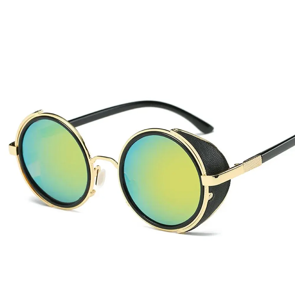 2025 Fashion Vintage Round SteamPunk Flip Up Sunglasses Classic Double Layer Clamshell Design Sun Glasses Oculos De Sol