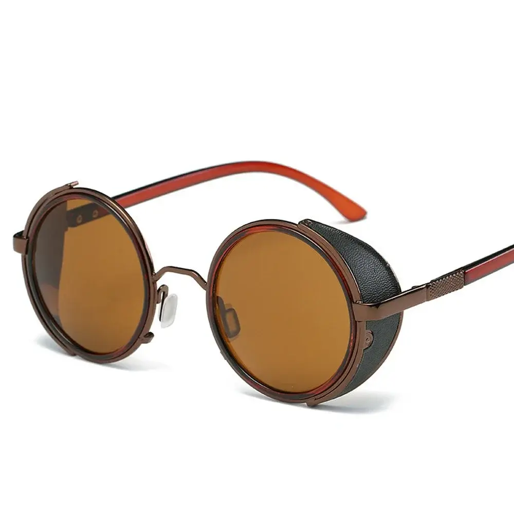 2025 Fashion Vintage Round SteamPunk Flip Up Sunglasses Classic Double Layer Clamshell Design Sun Glasses Oculos De Sol