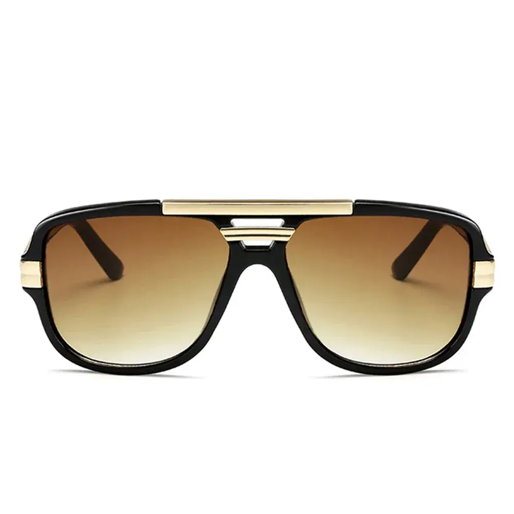 MUSELIFE Classic Luxury Men Sunglasses Glamour Fashion Brand Sun Glasses For Women Mirrored Retro Vintage Square Designer Shades