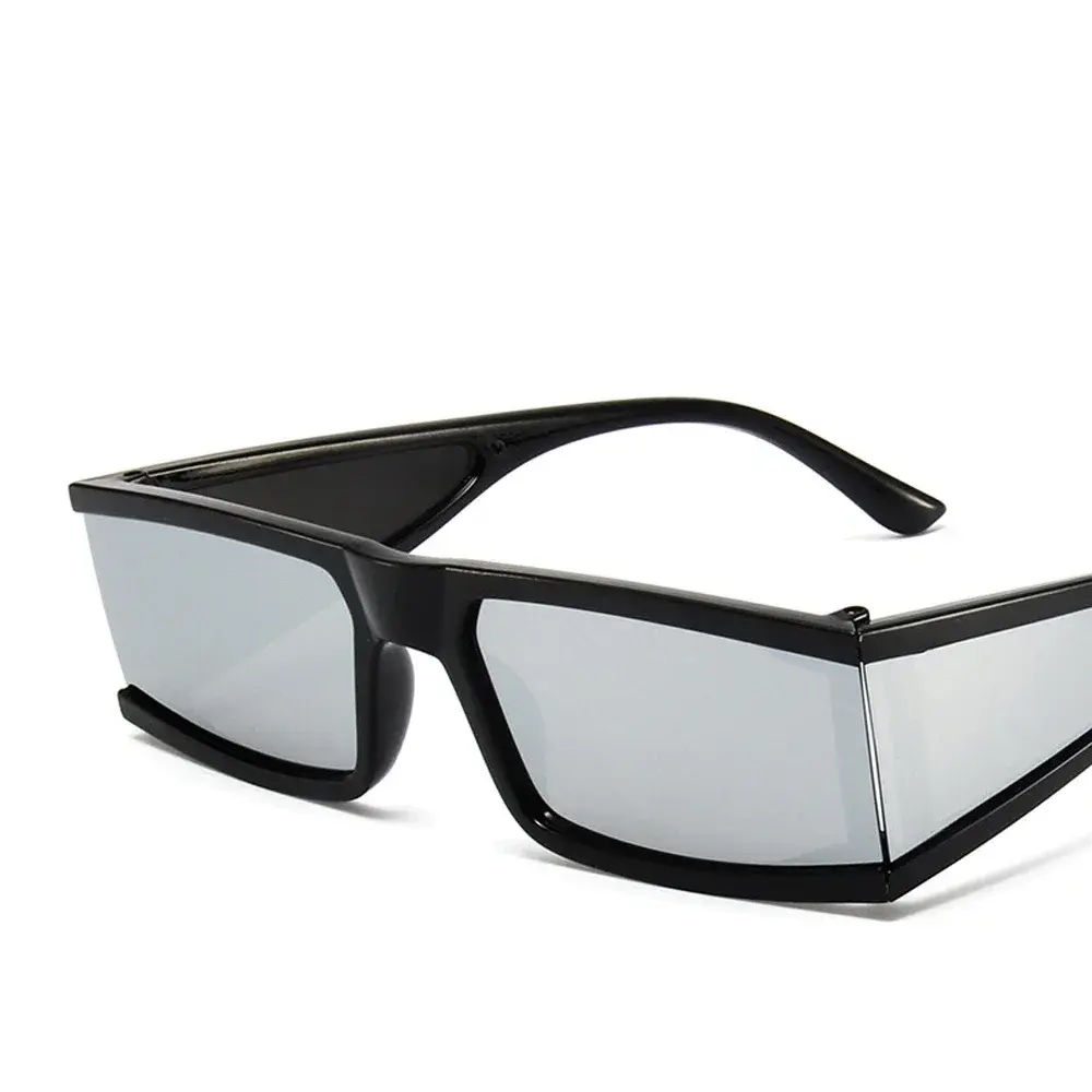 Fashion Rectangle Sunglasses Women New Oversized Mirror Men Shades Glasses Luxury Brand Trend Unique Female Eyewear