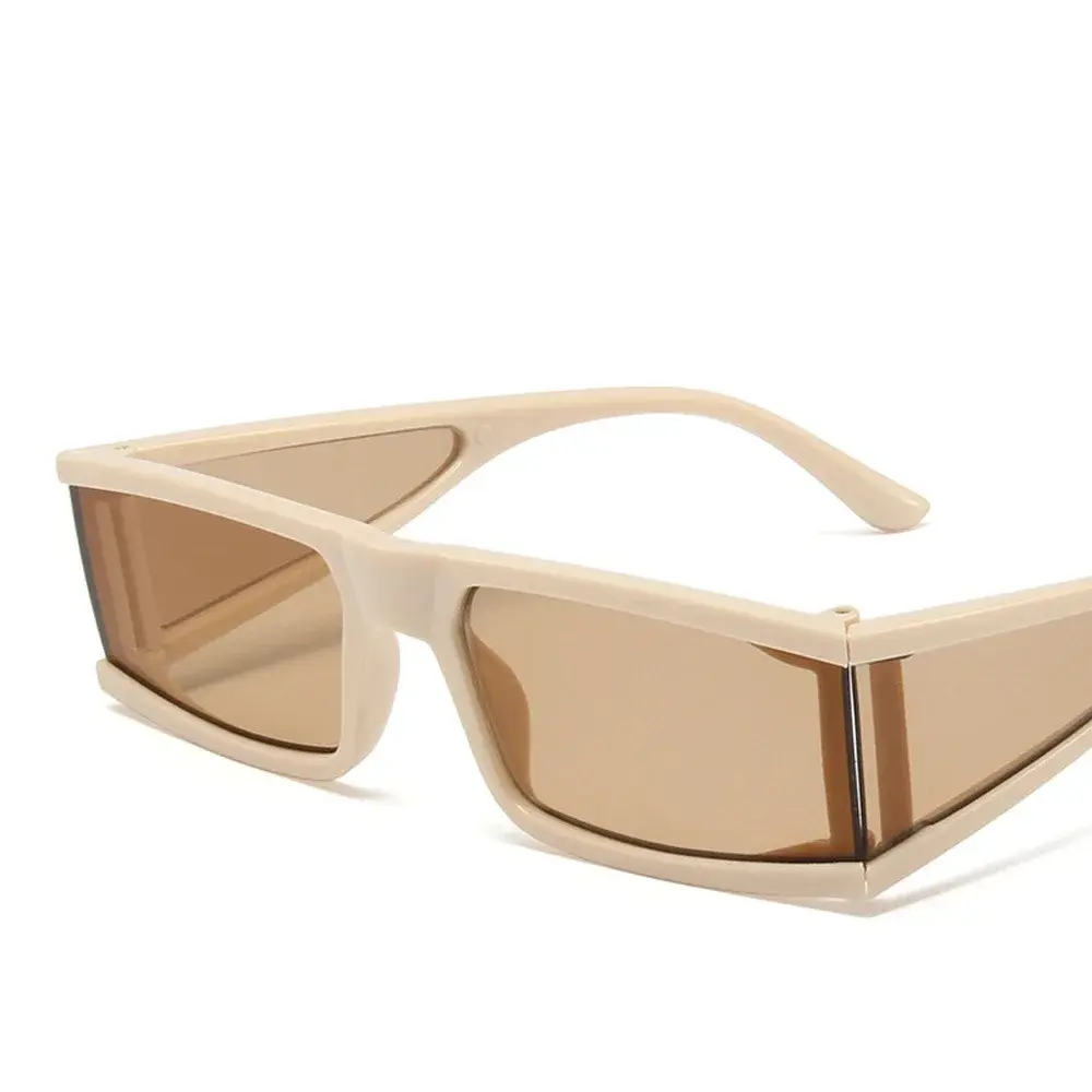 Fashion Rectangle Sunglasses Women New Oversized Mirror Men Shades Glasses Luxury Brand Trend Unique Female Eyewear
