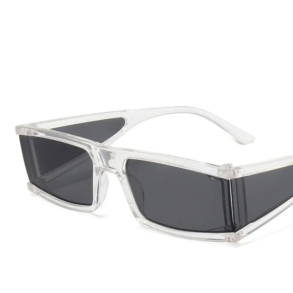 Fashion Rectangle Sunglasses Women New Oversized Mirror Men Shades Glasses Luxury Brand Trend Unique Female Eyewear