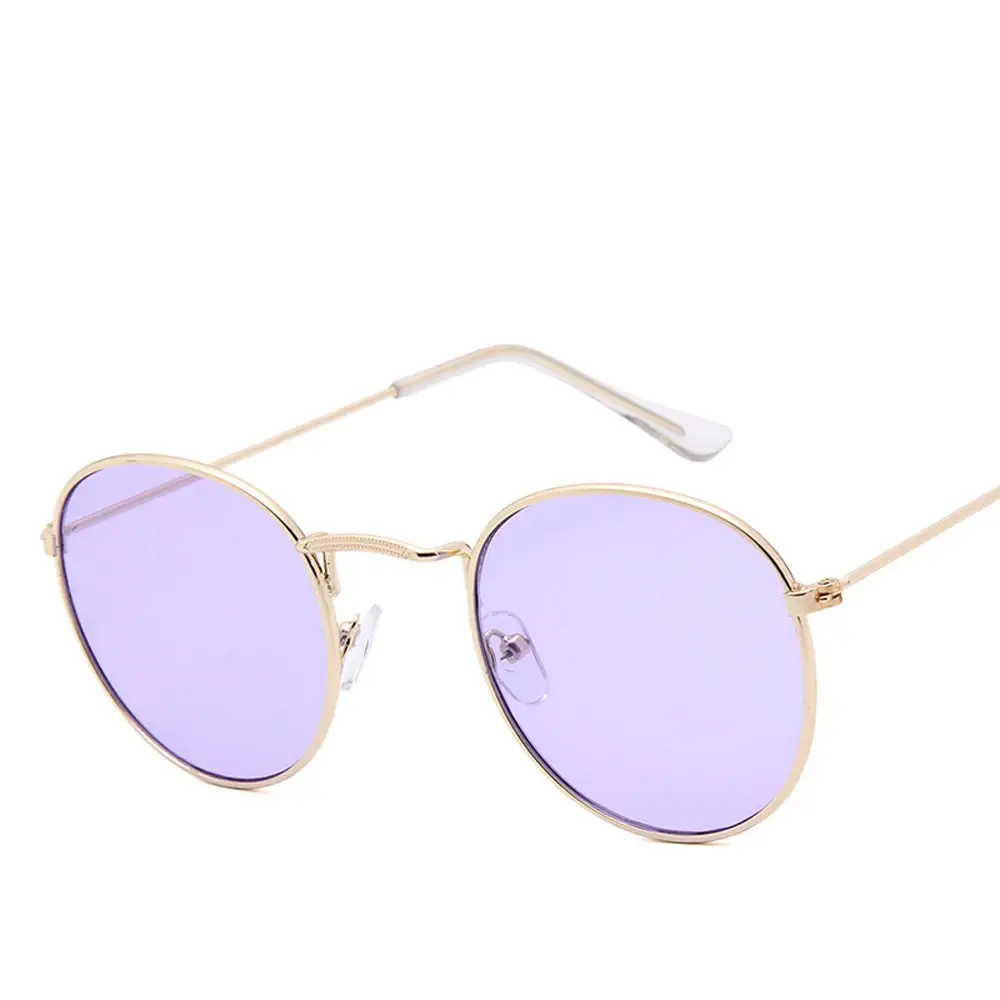 2025 Classic Small Frame Round Sunglasses Women/Men Brand Designer Alloy Mirror Sun Glasses Vintage Modis Oculos