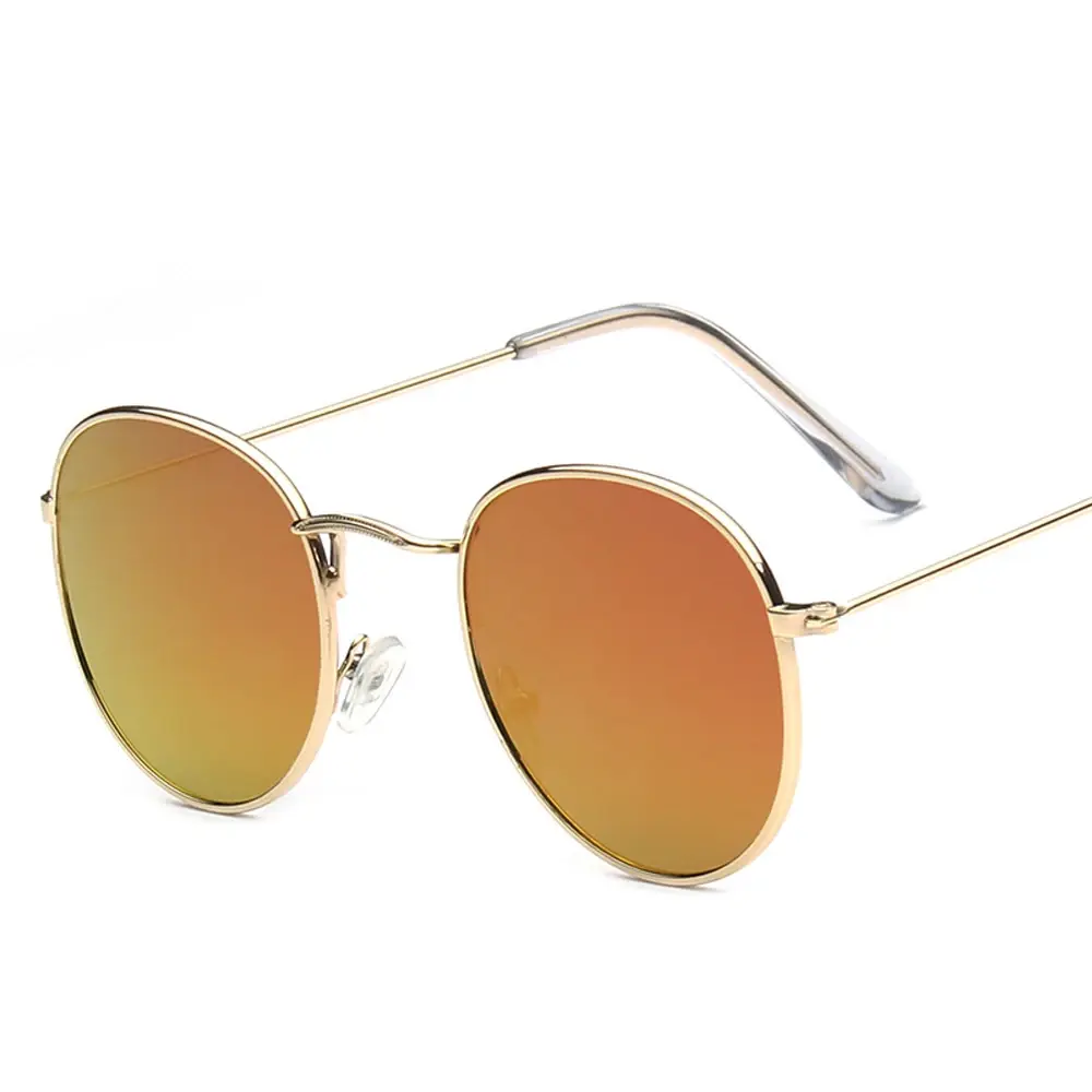 2025 Classic Small Frame Round Sunglasses Women/Men Brand Designer Alloy Mirror Sun Glasses Vintage Modis Oculos