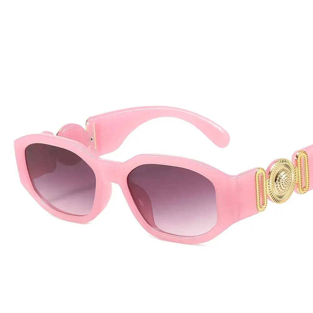 Retro European and American Women's Sunglasses Korean Fashion Sunglasses Cool Male Stars Same Style Personality Box Metal High