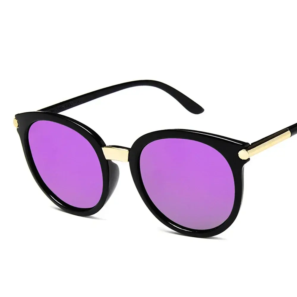 Classic Round Vintage Sunglasses Women Fashion Brand Design Mirror Sun Glasses Female Shades Retro Gafas Oculos De Sol UV400