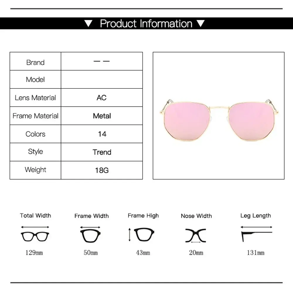 Men Sunglases Hexagon Sun Glasses NEW Women Metal Frame Fishing Glasses Gold tea Eyewear Lentes De Sol Hombre Okulary UV400