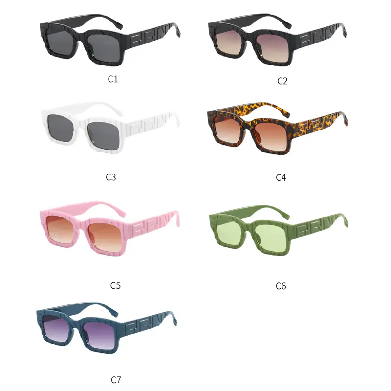 2PACK New Square Sunglasses Vintage Women Fashion Female Sun Glasses Men Shades UV400 Luxury Brand Male Fishing Glasses