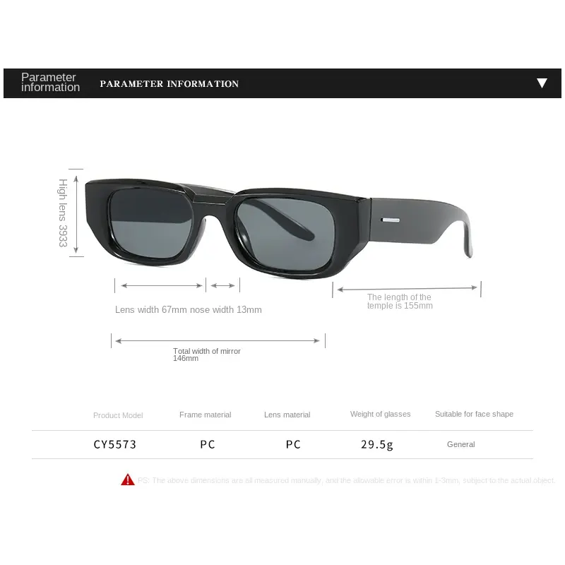 2PACK New Men Vintage Rectangle White Frame Sunglasses Fashion Retro Brand Designer Glasses UV400 Shades Eyewear Women Goggles