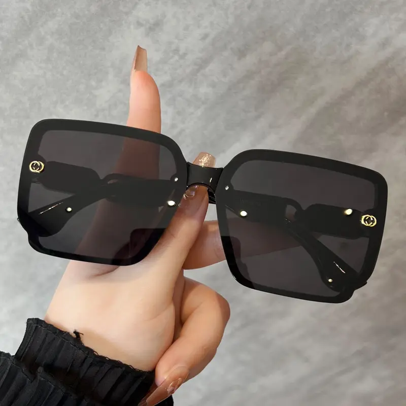 Sunglasses for Women New Fashion Rimless Eyeglasses Gradient Sunglasses Lady Vintage Classic Fashion Eyewear