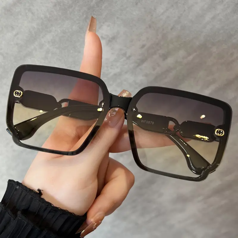 Sunglasses for Women New Fashion Rimless Eyeglasses Gradient Sunglasses Lady Vintage Classic Fashion Eyewear