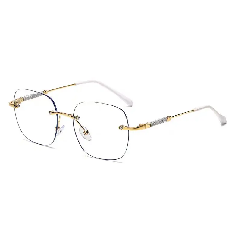 1/2PCS Female Rimless Photochromic Reading Glasses Men Women Far Sight Eyeglasses Trendy Color Changing Presbyopic Glasses
