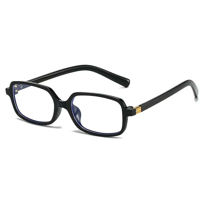 Rectangle Anti Blue Light Blocking Glasses Women's Clear Blue-ray Filter Glasses Leopard Print Eyeglass Anti Radiation