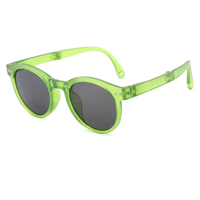New Candy Color Sunglasses for Kids Folding Large Frame Sun Glasses Children's Folding Eyeglasses UV400 Eyewear