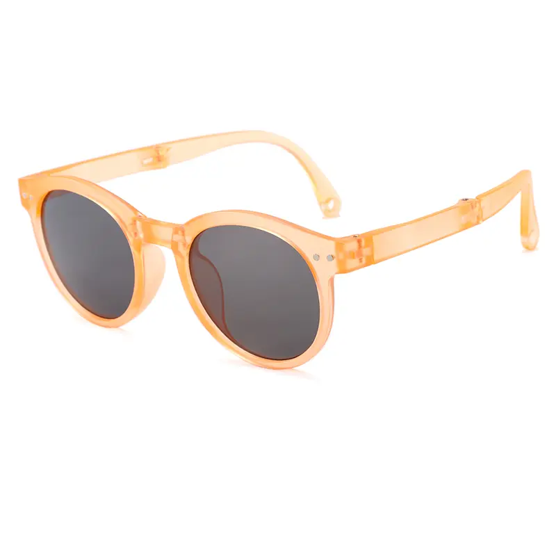 New Candy Color Sunglasses for Kids Folding Large Frame Sun Glasses Children's Folding Eyeglasses UV400 Eyewear