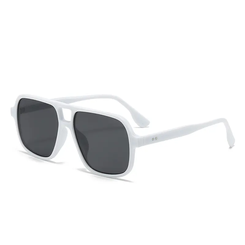 Women Men Square Sun Glasses Retro Polygon Sunglasses Female Black Vintage Fashion Ladies Oculos De Sol Double Beam Eyeglasses