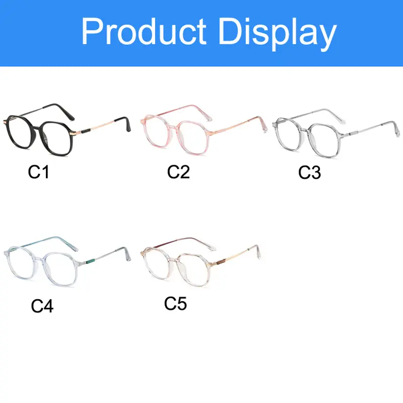Fashion Photochromic Glasses Vintage Square Frame Anti Blue Lights Eyeglsses Women Men  Chameleon Eyewear UV400 Sun glasses