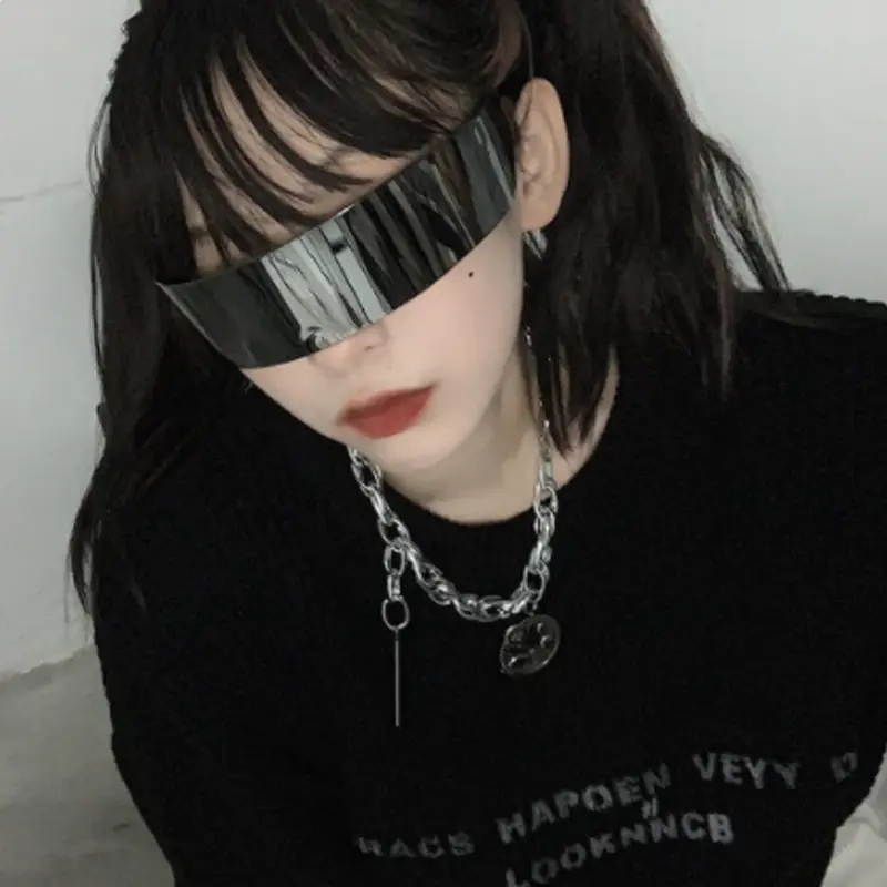 2023 Futuristic Wrap Around Sunglasses Men Costume Glasses Mask Novelty Glasses Halloween Party Party Supplies Decoration