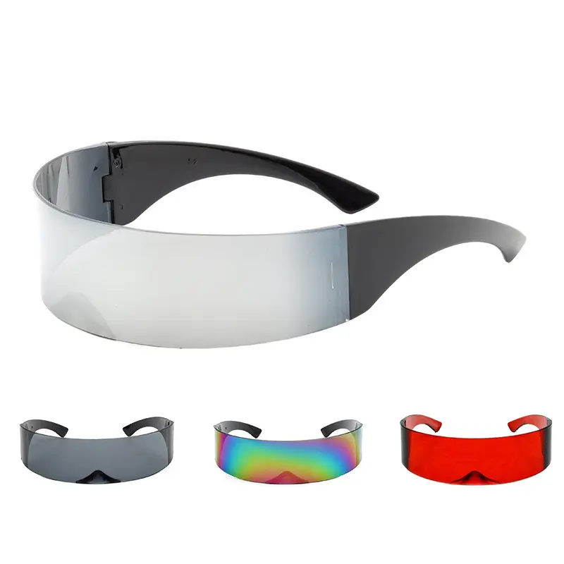 2023 Futuristic Wrap Around Sunglasses Men Costume Glasses Mask Novelty Glasses Halloween Party Party Supplies Decoration