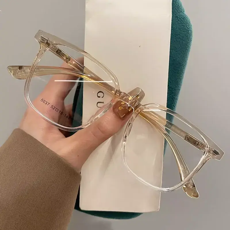 Fashion Retro Photochromic Glasses Vintage Square Frame Chameleon Eyewear Women Men Color Change Sunglasse