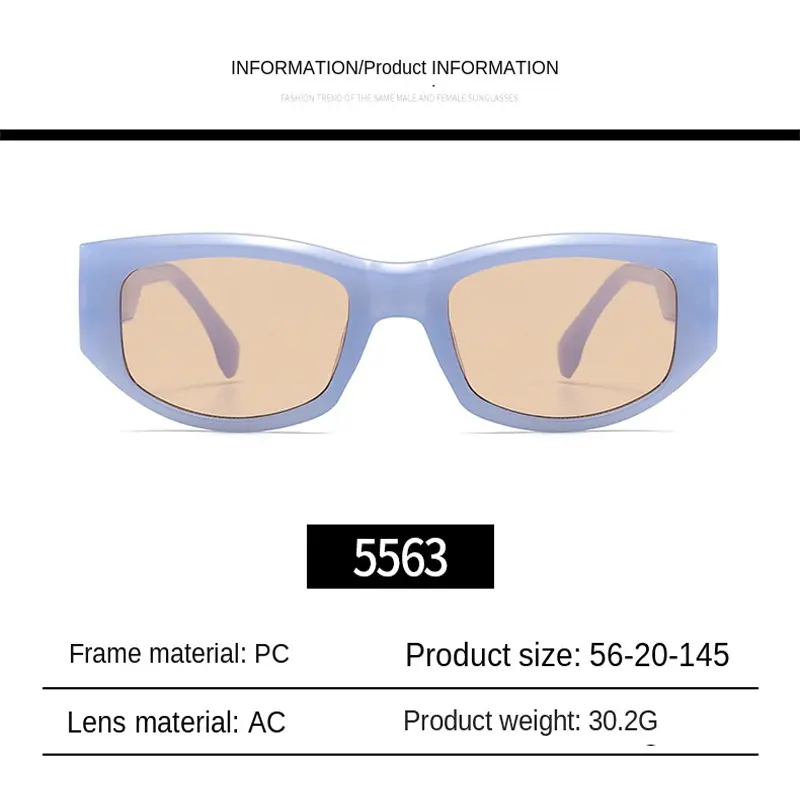 2PACK New Retro Irregular Square Sunglasses for Women Men Fashion Designer Small Frame Sun Glasses Trending Product Shades UV400