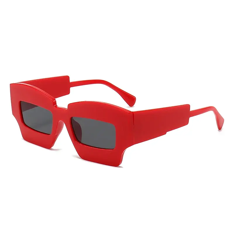 Fashion Irregular Square Sunglasses Funny Party Asymmetrical Sun Glasses Women Men Brand Designer Personality Black Sunglasses