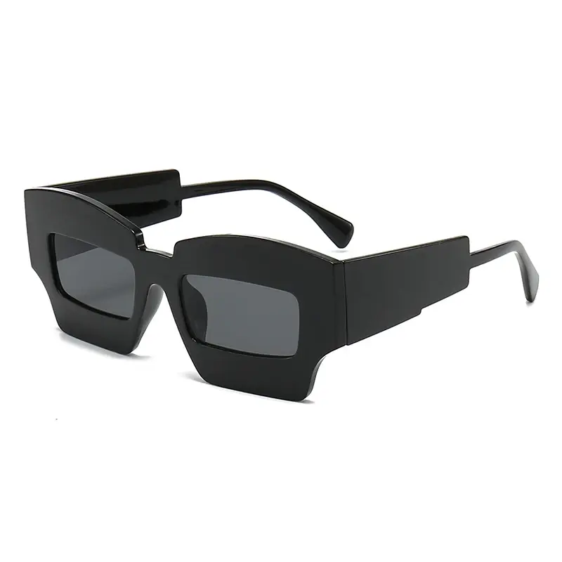 Fashion Irregular Square Sunglasses Funny Party Asymmetrical Sun Glasses Women Men Brand Designer Personality Black Sunglasses