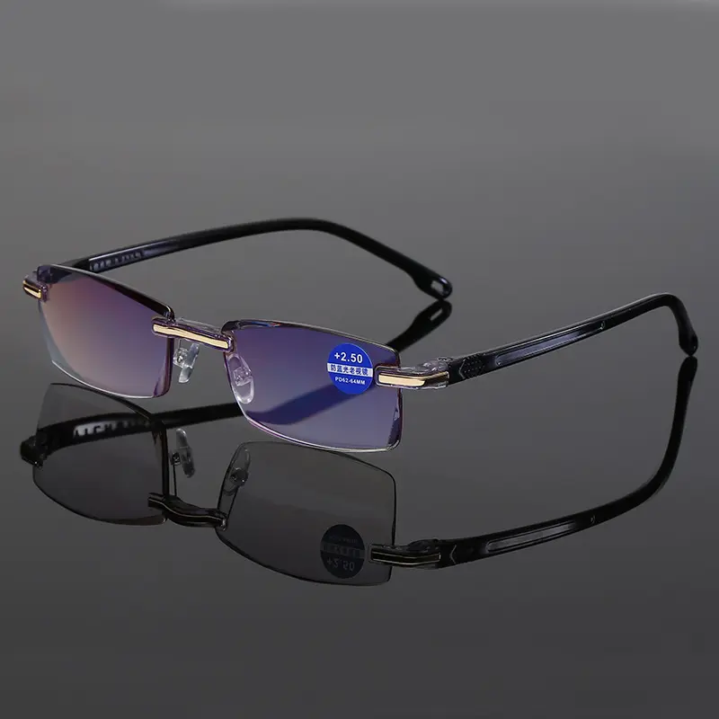 3PCS Ultralight Rimless Reading Glasses Women Men Business Anti-Blu-Ray Computer Reading Glasses Presbyopia Reader +1.0 To +4.0