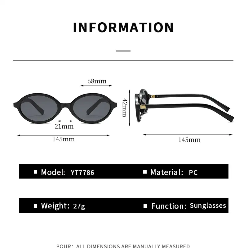 Sexy Small Oval Women's Sunglasses 2024 New Fashion Leopard Brown Hot Sun Glasses Female Retro Colorful Shade Eyeglasses