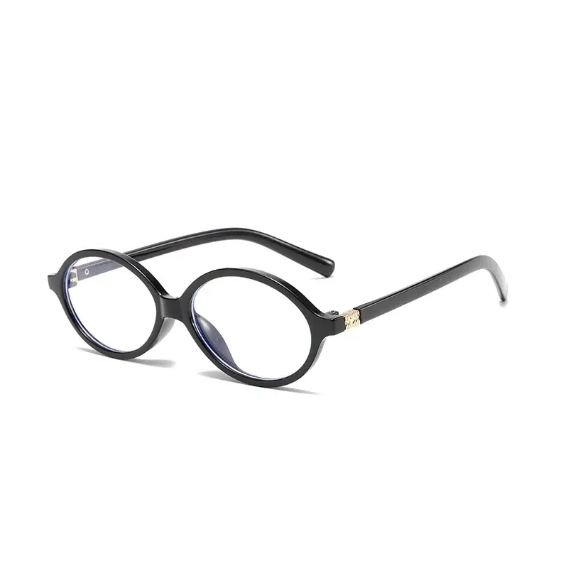 Sexy Small Oval Leopard Sunglasses Women Lovely Ins No Makeup Plain Glasses Frame Men Eyewear Cute Decorative Computer Glasses