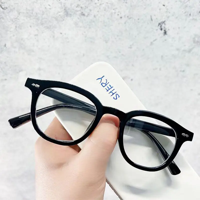 Ultralight Leopard Print Anti Blue Light Glasses Women Men Round Glasses Frames for Read Female Fashion Vintage Clear Eyeglasses