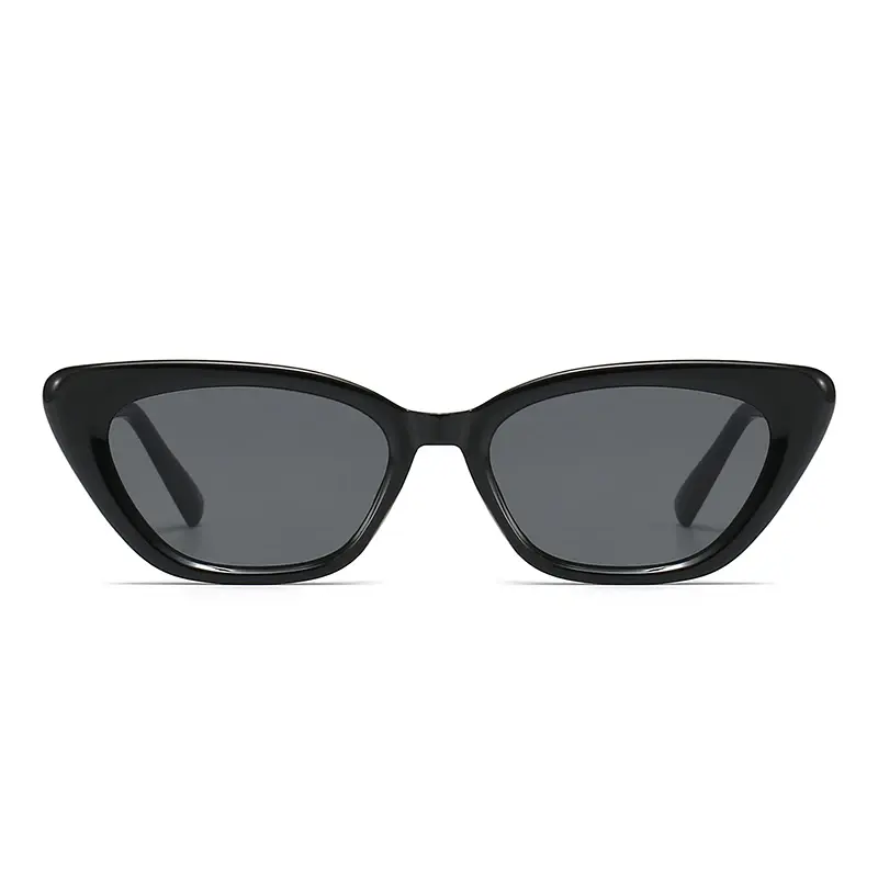 New Vintage Cat Eye Sunglasses Woman Retro Shades Black Sun Glasses Female Fashion Small Frame Mirror Square Oculos De Sol