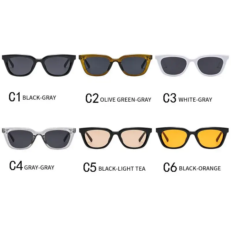 Square Small Frame Sunglasses 2024 New Comfortable Gummy Glass Frame Sun Protection Glasses Sun Protection for Travel
