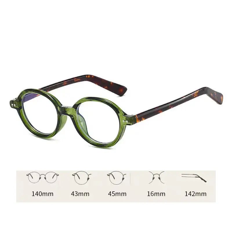 4PCS New Small Frame Hd Reading Glasses Women Small Oval Anti Blue Light Presbyopia Glasses Retro Eyewear +1.0 +1.5 +2.0 To+4.0