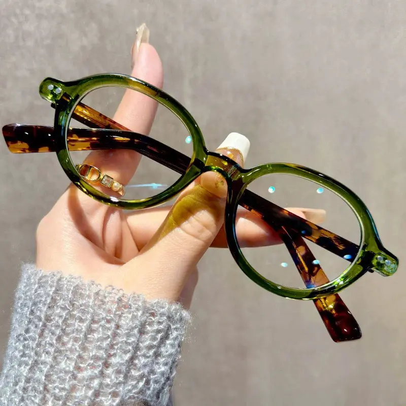 4PCS New Small Frame Hd Reading Glasses Women Small Oval Anti Blue Light Presbyopia Glasses Retro Eyewear +1.0 +1.5 +2.0 To+4.0