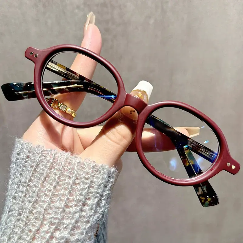 4PCS New Small Frame Hd Reading Glasses Women Small Oval Anti Blue Light Presbyopia Glasses Retro Eyewear +1.0 +1.5 +2.0 To+4.0