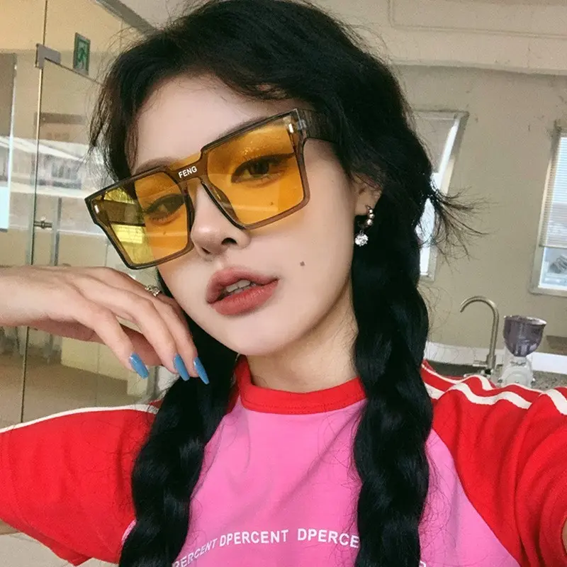  New Women Luxury SunGlasses Vintage Square Sun glasses Men Fashion Brand Designer Female Sunshade Eyewear UV400 Oculos De Sol