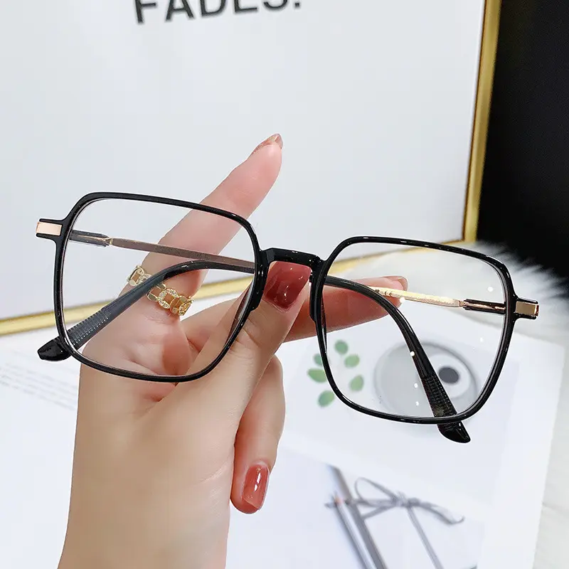 Transparent Computer Glasses Frame Women Men Anti Blue Light Squre Eyewear Blocking Glasses Optical Spectacle Eyeglass