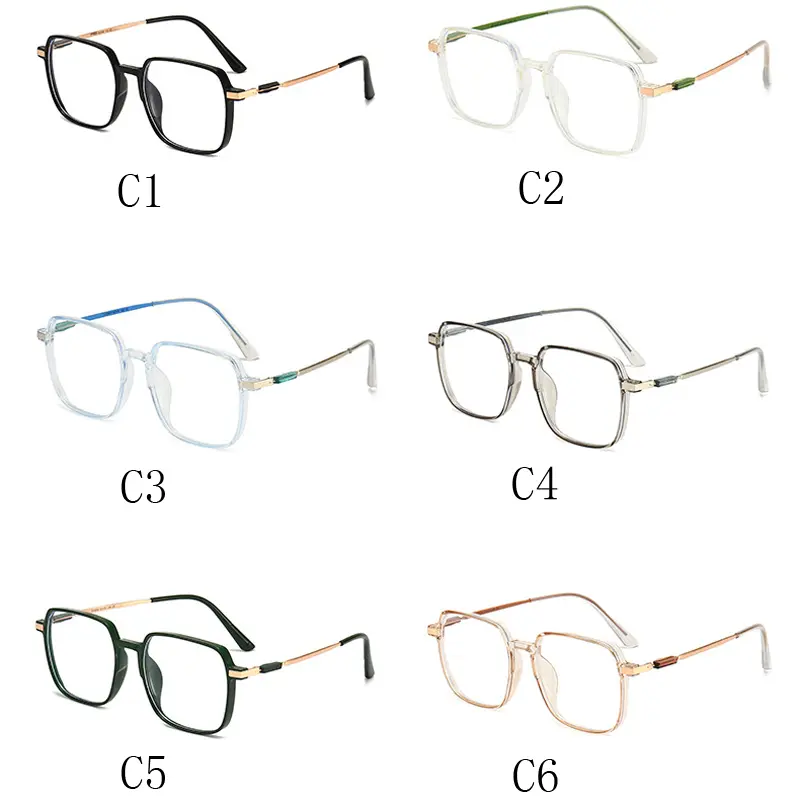 Transparent Computer Glasses Frame Women Men Anti Blue Light Squre Eyewear Blocking Glasses Optical Spectacle Eyeglass