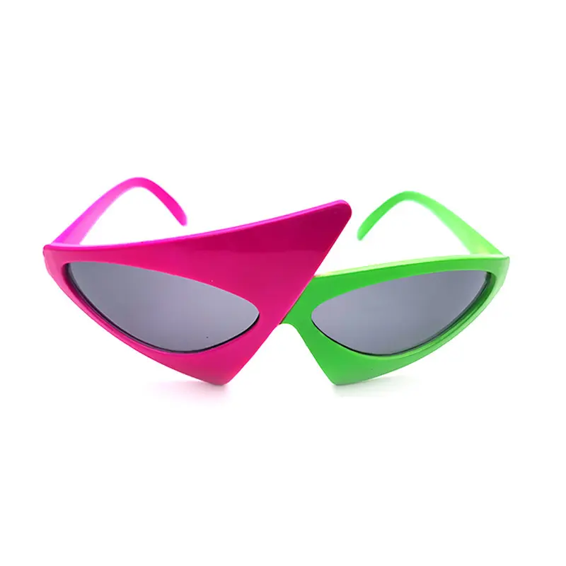 Vintage Green Red Glasses 2023 Fashion Women Men Fancy Party Festival Sunglasses Hip Hop Unique Y2K Roy Purdy Funny Shades UV400